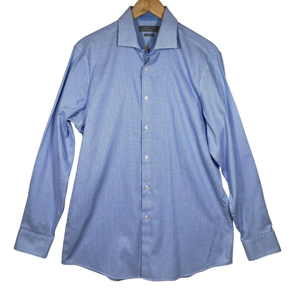 Perry Ellis Premium Slim Fit Printed Button Up Shirt Size 16 1/2 34/35